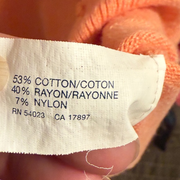 Women’s coral Gap sweater 3/4 length sleeve light weight - Picture 4 of 4